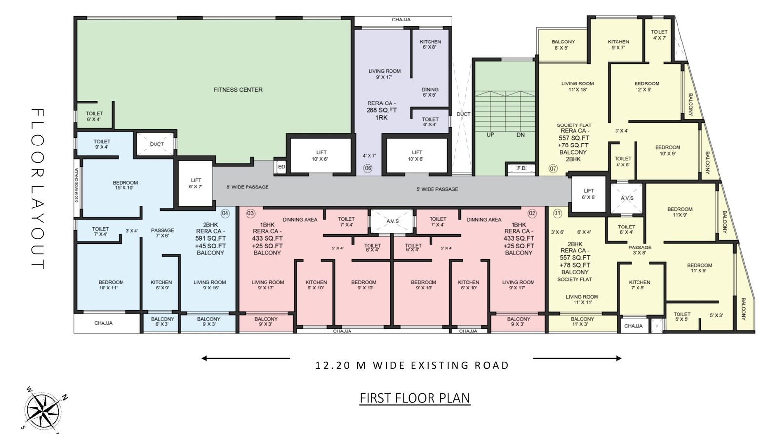 Shree-90-Nirvaana-Typical-Floor-Plan-1st-Floor